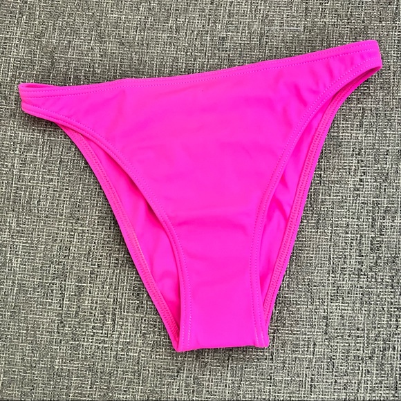 Solid & Striped The Elsa Bikini Bottoms in Paparazzi neon Pink size XS - Picture 4 of 10